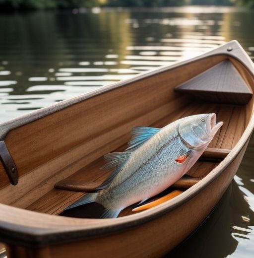 Intelligenza artificiale generativa canoa e pesce