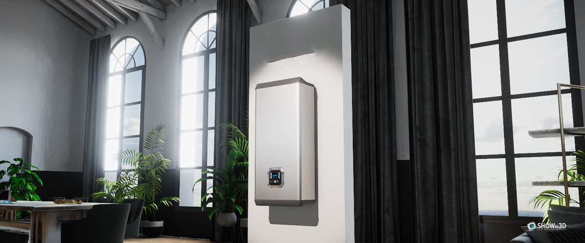 Spazio virtuale creato tramite configuratore 3d