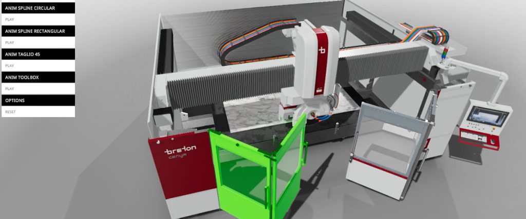 Animazione 3d per un macchinario industriale
