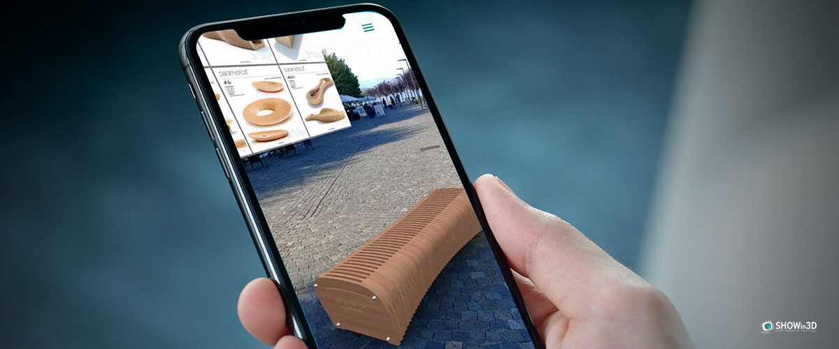 Visualizzazione di un configuratore 3d da mobile