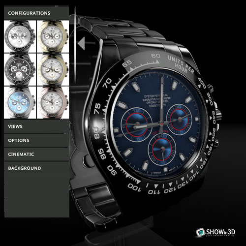 Configurazione 3d di un orologio