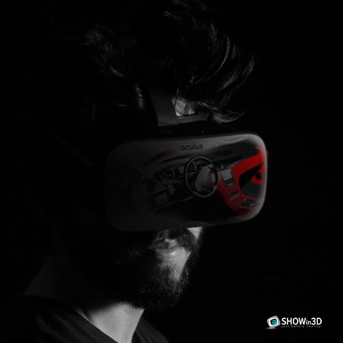 Occhiali realtÃ  virtuale per configurazione 3d