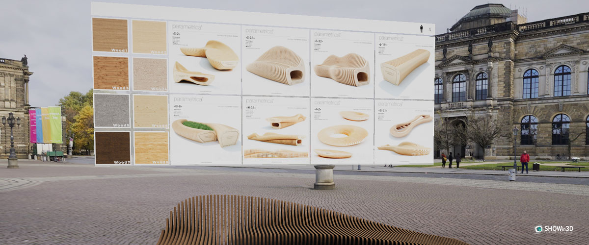 Esempio di configuratore per arredo urbano