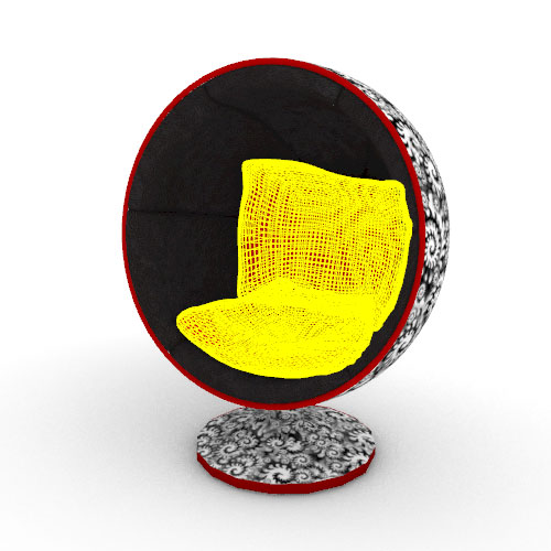 Modellazione 3d di una poltrona