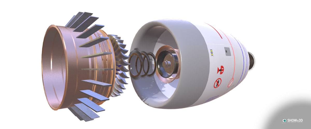 Turbina realizzata con prototipazione rapida